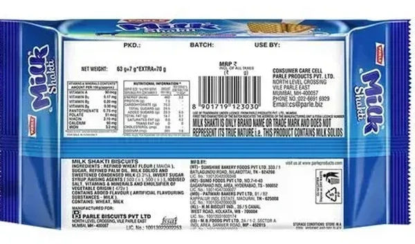 Parle Milk Shakti Biscuits, 98g - 98g
