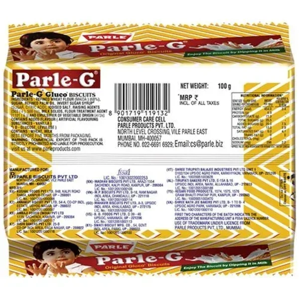 Parle-G Original Gluco Biscuits, 120g - 100g