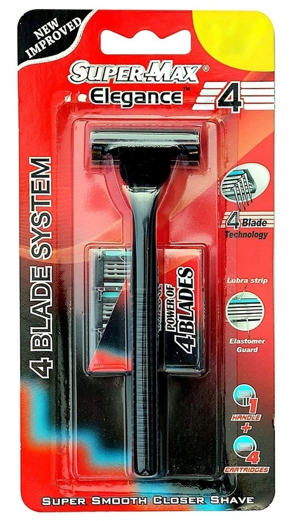 SuperMax Razor Elegance+3 Cartridge - 1 Pc
