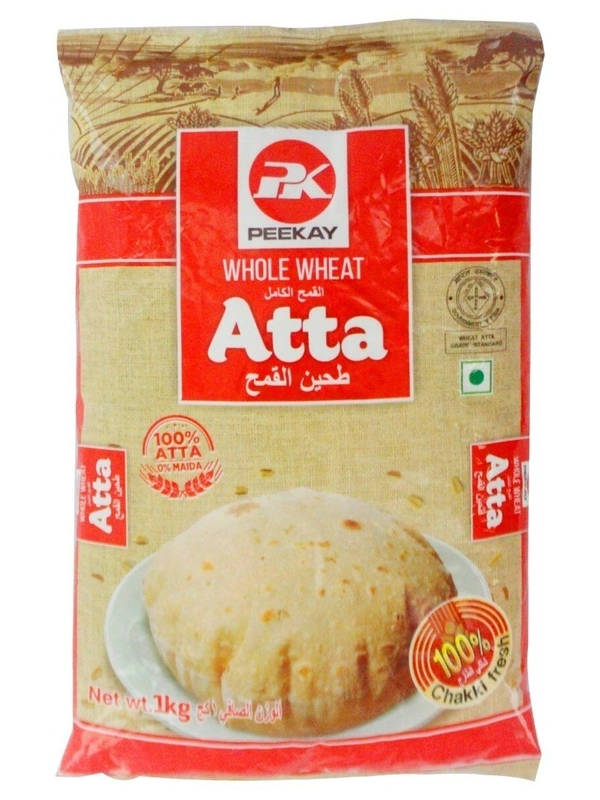 PK Whole Wheat Atta Packet, 1 kg - 1Kg