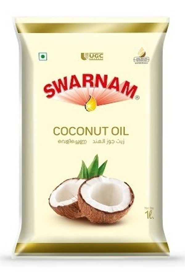 Swarnam Coconut Oil Pouch, 1 ltr - 1Ltr