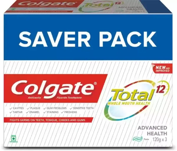 Colgate Toothpaste Total Advanced Health Buy 2 Get 1 Free, (120g x 3) - 120g