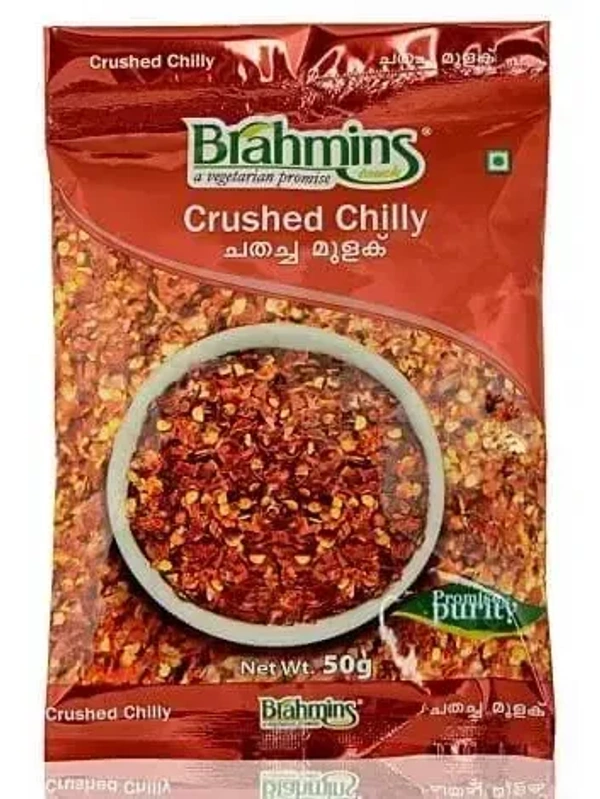 Brahmins Crushed Chilly, 100g - 100g