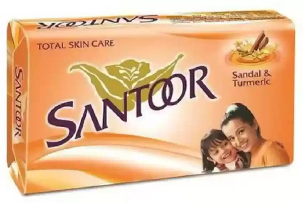Santoor Sandal& Turmeric Soap, 400g - 400g
