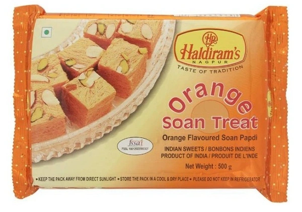 Haldiram's Orange Soan Treat, 250g - 250g