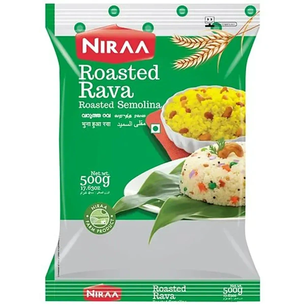 Nirapara Roasted Rava Pouch, 1 kg - 1 Kg