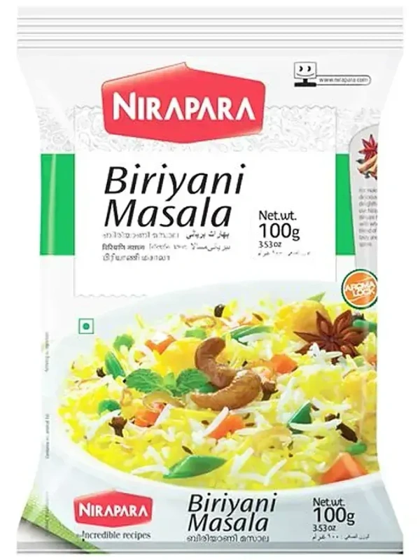Nirapara Biriyani Masala Pouch, 100g - 100g