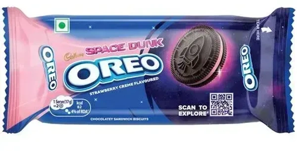 Oreo Cadbury Oreo Strawberry Creme Sandwich Biscuit, 46g - 43.75g