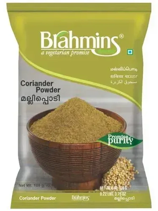Brahmins Coriander Powder Pouch, 100g - 100g