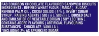 Parle Fab Bourbon Chocolate, 60g