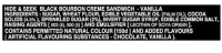 Parle Platina Hide / Seek Black Bourbon Choco Creme Sandwich, 100g - 100g