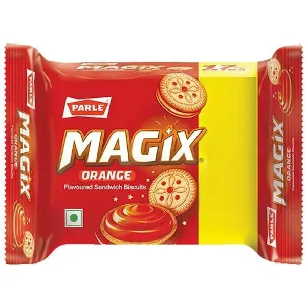 Parle Magix Orange Flavoured Sandwich Biscuit, 120g - 120g