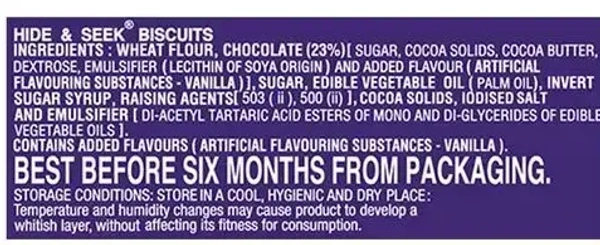 Parle Platina Hide& Seek Chocolate Chips Cookies, 200g - 200g