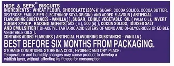 Parle Platina Hide& Seek Chocolate Chips Cookies, 350g - 350g