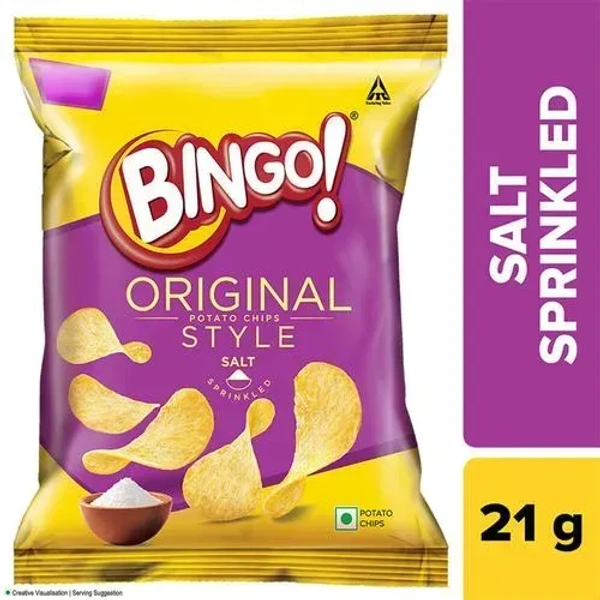 Bingo Potato Chips Salt Sprinkle, 25g - 25g
