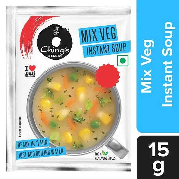 Ching's Secret Instant Soup Mix Veg Packet, 15g - 15g