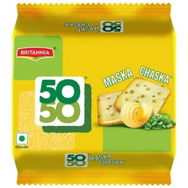 Britannia 50 50 Maska Chaska Biscuits, 120g - 120g