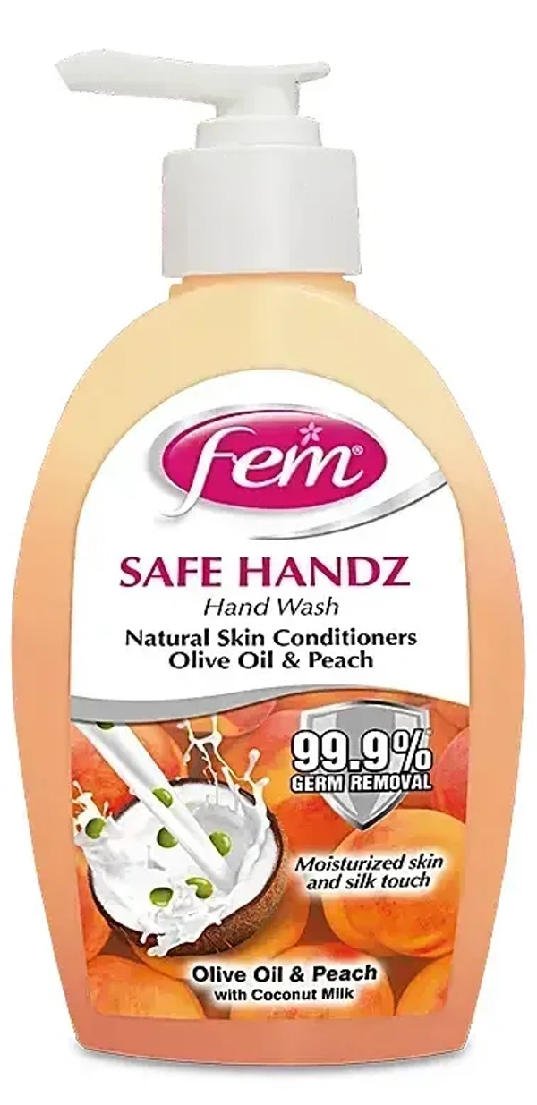 Fem Soft Handz Olive Oil& Peach Hand Wash, 250 ml
