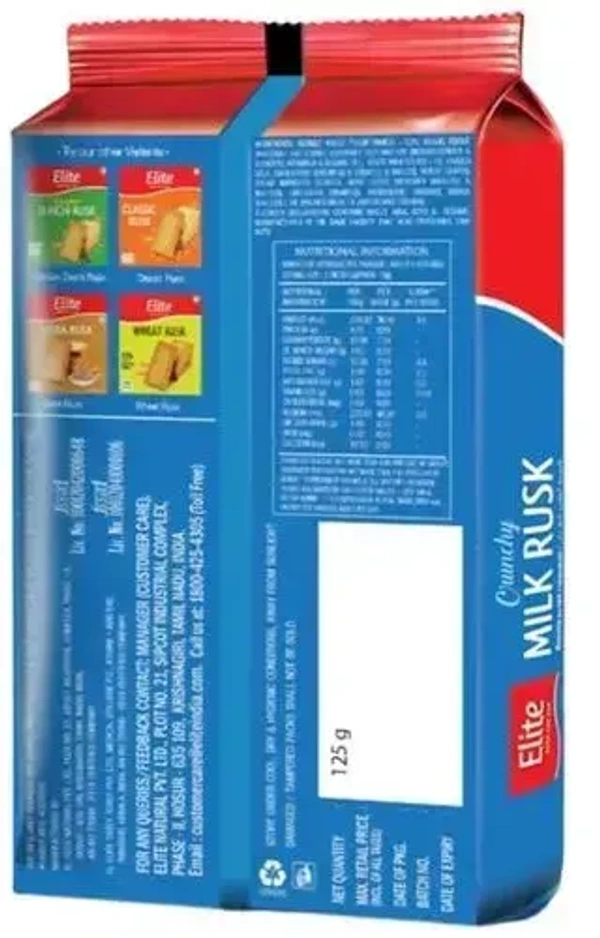 Elite Crunchy Rusk, 142g - 108g
