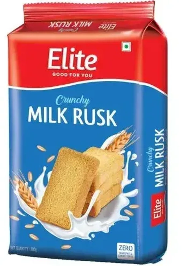 Elite Rusk Crunchy Milk Rusk, 297g - 300g