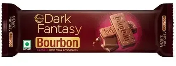 Dark Fantasy Sunfeast Dark Fantasy Bourbon Classic With Real Chocolate, 150g - 120g