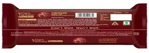 Dark Fantasy Sunfeast Dark Fantasy Bourbon Classic With Real Chocolate, 150g - 120g
