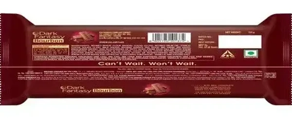 Dark Fantasy Sunfeast Dark Fantasy Bourbon Classic With Real Chocolate Biscuit, 120g - 120g