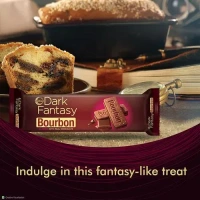 Dark Fantasy Sunfeast Dark Fantasy Bourbon Classic With Real Chocolate Biscuit, 120g - 120g