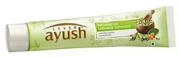 Lever Ayush Lever Lever Ayush Freshness Gel Cardamom Toothpaste, 80g - 80g