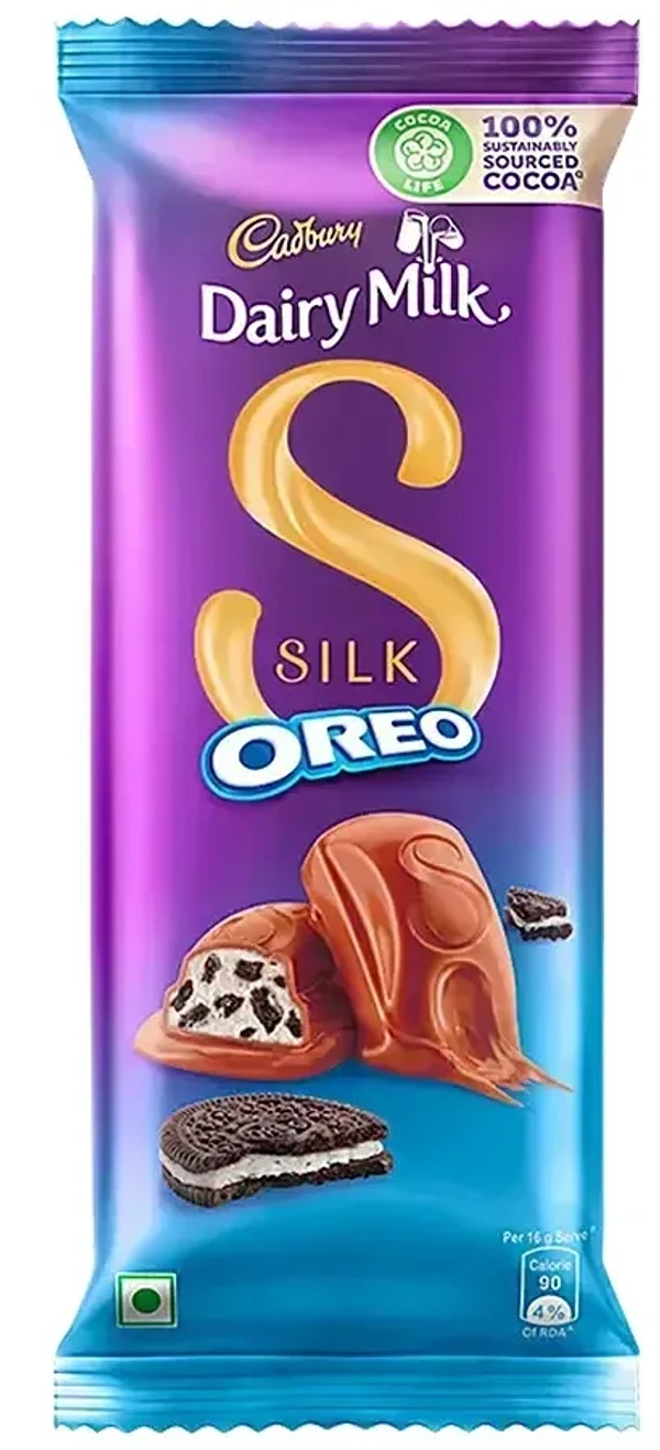 Dairy Milk Cadbury Dairy Milk Silk Chocolate Bar Oreo, 130g