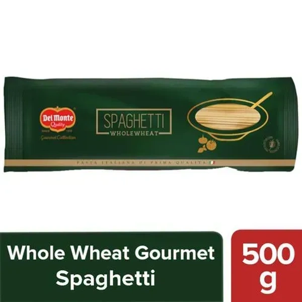 Del Monte Whole Wheat Spaghetti Pouch, 500g - 500g