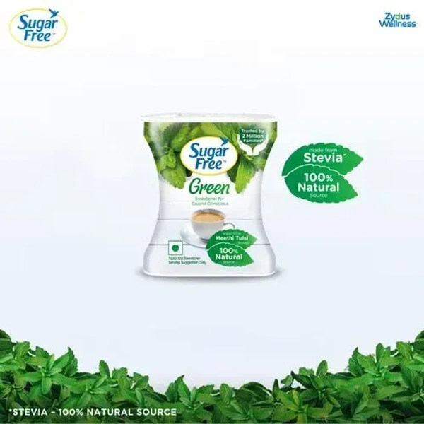 Sugar Free Green Sweetener - With Natural Stevia, Zero Calories, 100 pcs Pellets - 100pcs