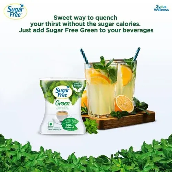 Sugar Free Green Sweetener - With Natural Stevia, Zero Calories, 100 pcs Pellets - 100pcs