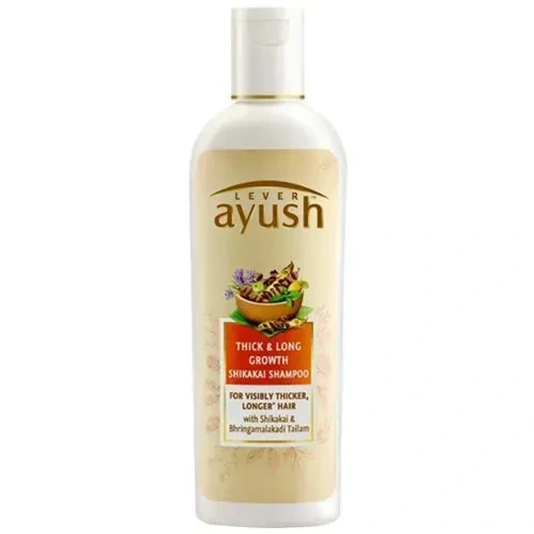 Lever Ayush Thick& Long Growth Shikakai Shampoo, 330 ml - 330 ml