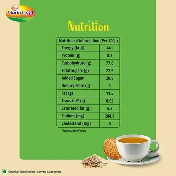 Marie Light Sunfeast Marie Light Biscuits Oats Fibre Pack, 200g - 200g