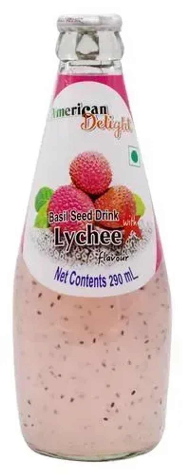American Delight Basil Drink Lychee 290ml - 290ml