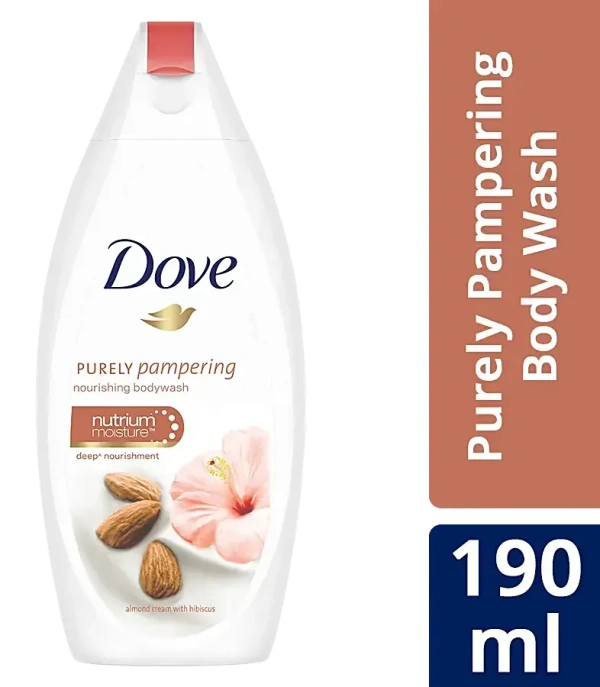 Dove Body Wash - Almond Cream & Hibiscus, 190 ml - 190ml