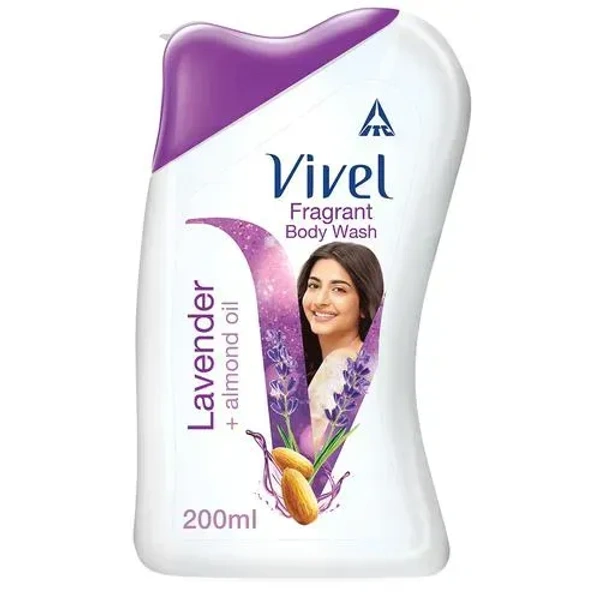 Vivel Body Wash Lavender + Almond Oil, 200 ml - 200 ml