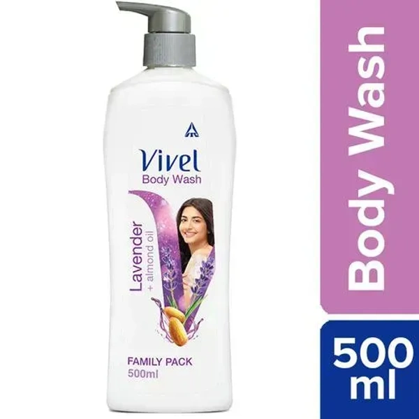 Vivel Body Wash Lavender + Almond Oil, 500 ml - 500 ml