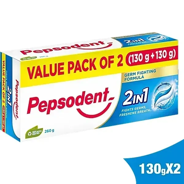 Pepsodent Toothpaste Lion Spl Edition, 150g ( Pack of 2) - 2X150g