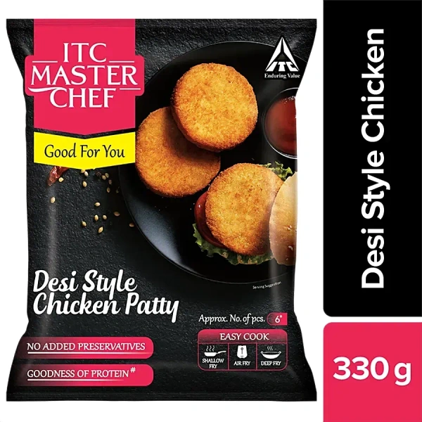 ITC Chef Master ITC Master Chef Chicken Patty Desi Style, 330g - 330g