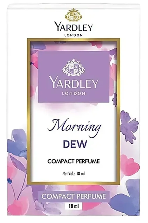 Yardley London Morning Dew Compact Pocket Perfume, 18 ml - 18 ml