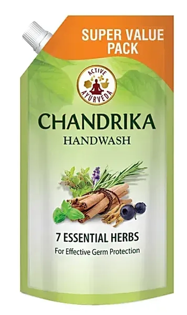 Chandrika Handwash Essential Herbs Refill Pack, 750ml - 750ml