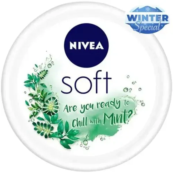 Nivea Soft Moisturiser Mint, 50ml - 50ml