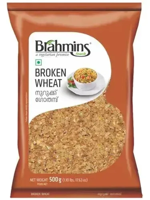 Brahmins Broken Samba Wheat Pouch, 500g - 500g