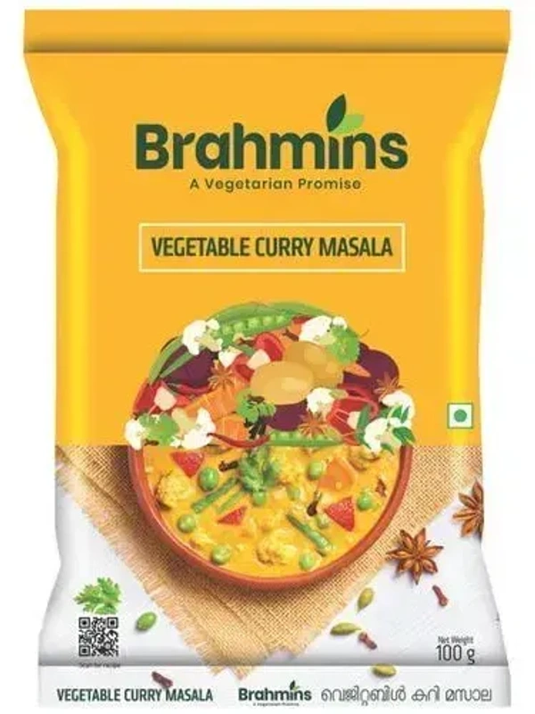 Brahmins Vegetable Curry Masala, 100g - 100g