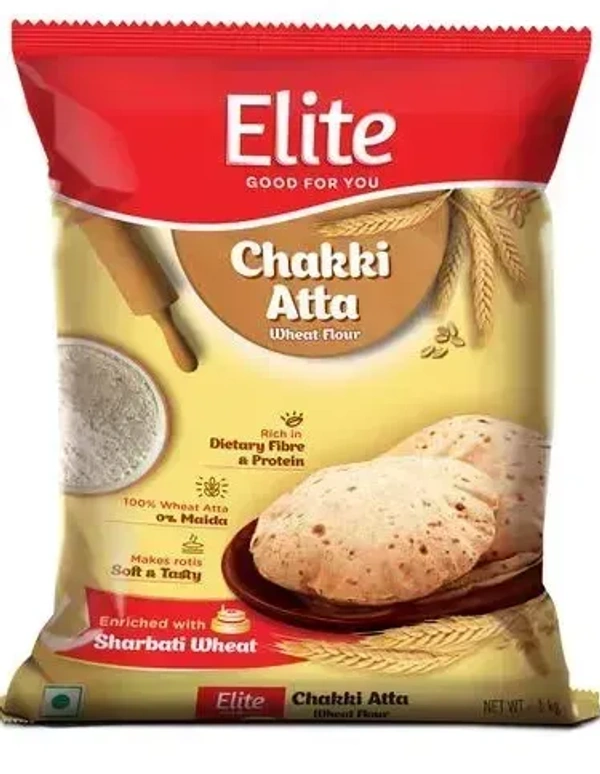 Elite Whole Wheat Atta, 1 kg - 1Kg