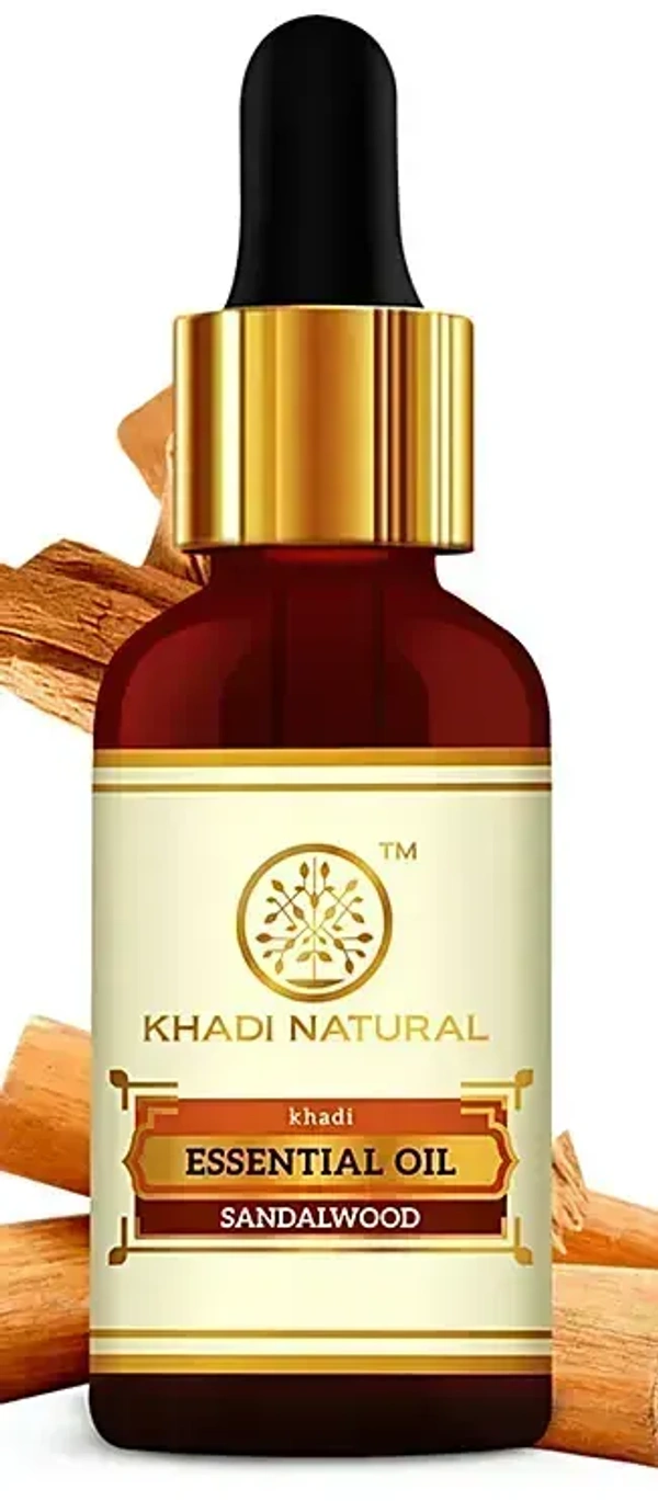 Khadi Herbal Sandalwood Essential Oil, 15 ml - 15 ml