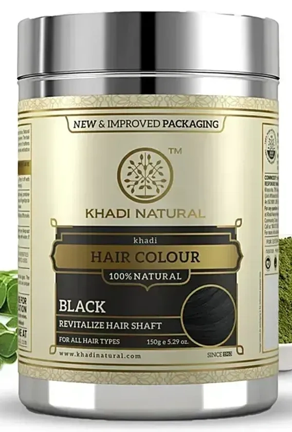 Khadi Herbal Black Henna Colour, 150g - 150g