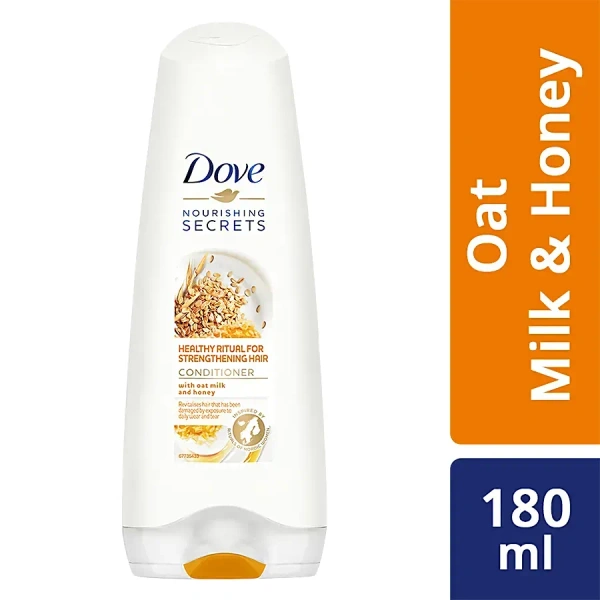 Dove Healthy Ritual For Strengthening Hair Conditioner - Oats, Milk & Honey, 180ml - 180ml